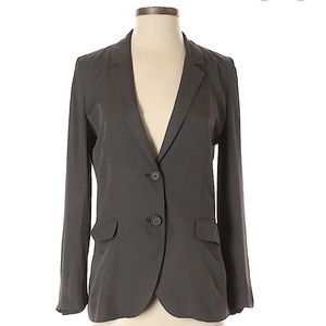 Grey J. Crew Silk Blazer